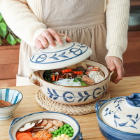 J7IB唐草 陶土砂鍋 燉鍋家用燃氣專用煲湯耐高溫陶瓷鍋燉湯湯鍋土