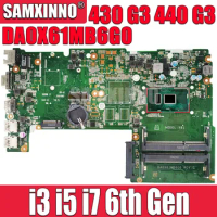 SAMXINNO DA0X61MB6G0 Mainboard For HP Probook 430 G3 440 G3 Laptop Motherboard W/ 3855U I3 I5 I7 6th Gen CPU DDR3 UMA