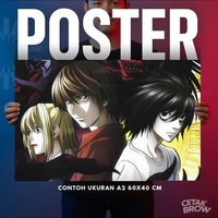 Poster Death Note Rule Book Page Aesthetic Hiasan Dinding Kamar Unik Dekorasi Dinding Minimalis Kere
