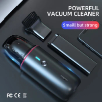 White dolphin Mini 4500Pa Wireless Handleld Vacuum Cleaner Powerful Cyclone Suction Collector Aspirator For Home Car