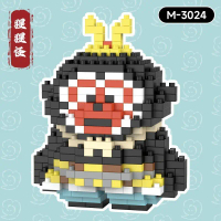 Langlang Mountain Little Monster Educational Small Particle Building Block Toy Pig Demon Sun Wukong 