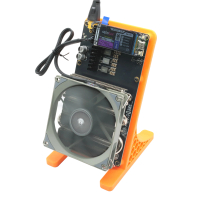NerdQaxe++ รุ่น 6.1 ความเร็ว 6T/s กำลังไฟ 100W ชิป BM1370 สำหรับการขุดแบบเปิด แหล่งจ่ายไฟสำหรับเครื่