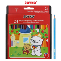 Pensil Warna Joyko 24 Warna Panjang High Quality