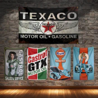 Castrol Texcao Golf Racing Team Flagge Polyester voll farbig bedruckte Öl flaggen für Dekor