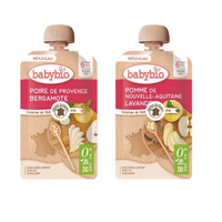 BABYBIO 生機纖果泥120g(2款可選)-法國原裝進口6個月以上嬰幼兒專屬副食品