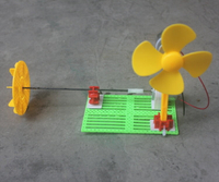 包郵科學實驗水力發電模型科技制作比賽小發明創意風力電風扇
