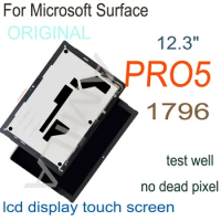 Tested Original Pro5 LCD For Microsoft Surface Pro 5 1796 LCD Display Touch Screen Digitizer Assembly LP123WQ1 Surface pro5 Pane