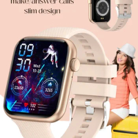 Big Smart Watch Latest Smartwatch Make Answer Calls Ip67 Waterproof Exercise Monitoring Blood Pressure 2024 Women'S Wristwatch