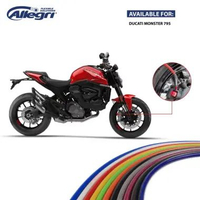 Selang Rem Allegri Ducati Monster 795 Non ABS Brake Hose Original Belakang B.Biru Solid