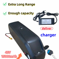 52V 15000mAh Lithium Battery Hailong For Rechargeable Electric Bike 1500W Polly DP-9 Samsung 20 25 30 35 40 50 60ah Scooter