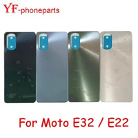 AAAA Quality 6.5" Inch For Motorola Moto E32 / E22 Back Battery Cover Rear Panel Door Housing Case Repair Parts