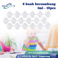 10pcs Pot Cat Plastik Renteng 6x3ml Tabung Tempat Cat Acrylic Akrilik Paint Cup Strip