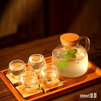 花茶壺水果茶壺養生茶壺玻璃茶具套裝 耐高溫 加熱煮茶 LN2484 雙十一購物節