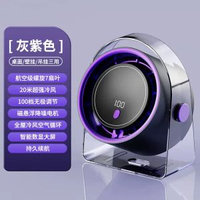 高速風扇家用桌面風扇智慧數顯無葉風扇usb充電100檔渦輪風扇