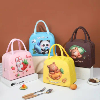 Children Lunch Bag for Kid Hand Bag for Girl Cartoon Lunch Box Bear Kids Bags Boy Accesorios Infantiles Loncheras Para Niños 가방