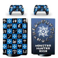 Monster Hunter Rise PS5 Disc Edition Skin Decal Cover for PlayStation 5 Console &amp; Controller PS5 Disk Skin Sticker Vinyl