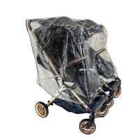 VIVIBABY 推車防風雨罩-左右/前後 雙人推車雨罩(嬰兒手推車雨罩 防風 防雨 防塵)