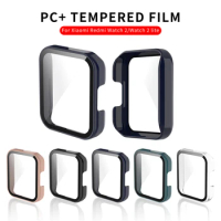 Protective Glass+Case For Redmi Watch 2 Lite Full Cover Screen Protector Shockproof Case For Redmi Watch 2 Mi Watch Lite Shell