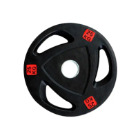 【NTONE】三孔包膠槓片25KG x2片(5cm奧桿專用 三孔設計方便拿取)