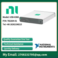 NI USB-6366 782264-01 8-channel AI (16-bit, 2 MS/s), 2-channel AO (3.33 MS/s), 24-channel DIO, USB multifunctional I/O device
