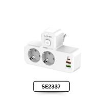 LDNIO SC2311 Power Strip Adaptor Steker Stop Kontak 2 Socket 2 USB 1PD - SE2337