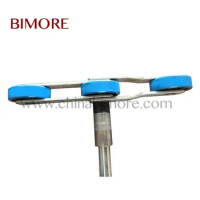 BIMORE 506NCE Step Chain for Escalator,One Axle plus 6 Pcs Roller 76*22