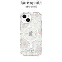 【kate spade】iPhone 15系列 MagSafe 精品手機殼 經典蜀葵