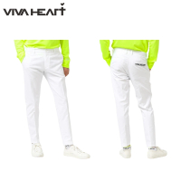 【VIVA HEART】官方直營 男士 高爾夫 休閒 彈力錐形長褲(白色/淺藍色/深藍色)