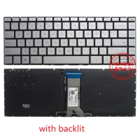 NEW Laptop US Keyboard for HP Pavilion 14-BE 14S-BE 14-BC TPN-W125 TPN-Q186 TPN-Q187 TPN-Q189 TPN-C121 TPN-C131 Silver backlit