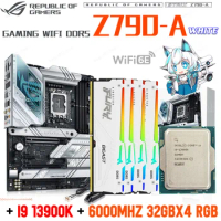 ASUS ROG STRIX Z790-A GAMING WIFI DDR5 With Intel Core i9 13900K LGA 1700 CPU Kingston DDR5 128GB Memory Desktop i9 13900KF ATX