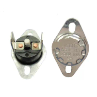 10 PCS Thermal Switch Ksd301/Ksd303 45 Degrees ~ 130 Degrees Normally Closed Hand Reset Thermostat Temperature Switch
