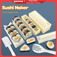 Portable 【Local seller】11 pcs/set sushi maker sushi mould mold sushi mold sushi mold set cheap sushi