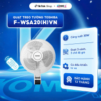 Quạt treo tường Toshiba 3 cánh F-WSA20(H)VN Công Suất 55W Chính Hãng - Bảo Hành 12 Tháng