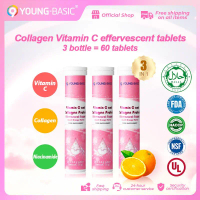 9YOUNG-BASIC FDA certified collagen and vitamin C effervescent tablets |  collagen +vitamin C+nicoti