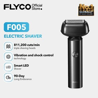 FLYCO F005 Electric Shaver - Slim Ergonomic Design, 90-Day Battery Life, IPX7 Waterproof, Type-C Fas