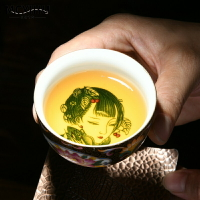 掐絲琺瑯彩主人杯單杯女純手工高端景德鎮品茗杯功夫茶杯茶盞陶瓷