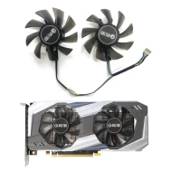 2 fans 4PIN suitable for GALAX GeForce P106-100 GTX1060 950 960 3GB/6GB OC graphics card replacement fan