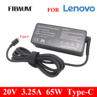 FTEWUM 20V 3.25A 65W Type C USB Adapter for Lenovo Thinkpad T480 T580 X280 X380 E580 L380 L480 X1 X270 E480 S2 AC Power Charger