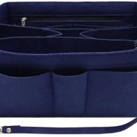 Felt Fabric Wallet Handbag Diaper Bag Storage Bag Insert Bag, Zippered Inner Bag, Suitable For Fast