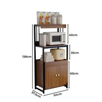 Homedoki Rak Oven Microwave / Lemari Dapur / Rak Dapur Multifungsi / Lemari Dapur Sederhana