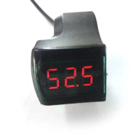 Display Switch Power with Key Lock Bike Finger Thumb Throttle Electric Bicycle Thumb Throttle Voltmeter Digital Voltage