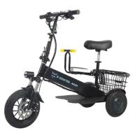 Lightweight 36V Lithium Battery Car Tricycle Foldable Scooter Adult Pick-up Children Electric Car