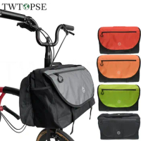 TWTOPSE 15L Bike S Bag For Brompton 3SIXTY PIKES Folding Bike Bicycle Fit 14 Inch Laptop With Rain Cover Classic Messenger Bag