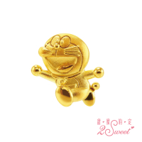 【2sweet 甜蜜約定】Doraemon哆啦a夢純金墜飾 約重0.95錢(哆啦a夢純金金飾)