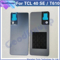 For TCL 40 SE T610 40SE Battery Back Case Cover Rear Lid Housing Door Repair Parts Replacement