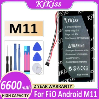 KiKiss Battery 6600mAh For FiiO Android M11 HIFI Music MP3 Player For Fiio M11Pro M11 Pro Player Bateria
