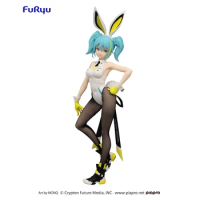 Original Furyu Prize Figure Miku BiCute Bunnies Figure Street Ver. Colletible Toy Figur