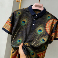 ฉลอง Dabaosen ของมาเลเซีย OTB ผู้บุกเบิก เสื้อโปโลและเสื้อยืดคอปกสำหรับผู้ชาย ทรงหลวม สวมใส่สบาย ลาย