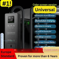 Stop Kontak Pintar NewEnergy intelligent grounding socket EU Bebas Tanpa Grounding LCD berwarna Tamb