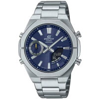【CASIO 卡西歐】卡西歐 EDIFICE 藍芽賽車鋼帶錶-藍色(ECB-S10D-2A 台灣公司貨)